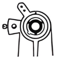 Contrachoc shock absorber system for watch movements