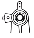 Unishock shock absorber system for watch movements